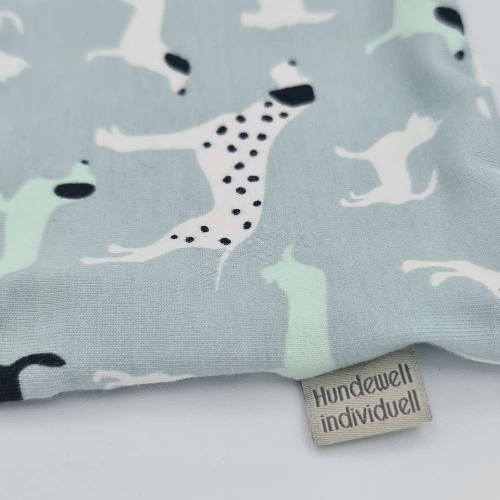 Loop für Hunde in Mint mit Hunden
